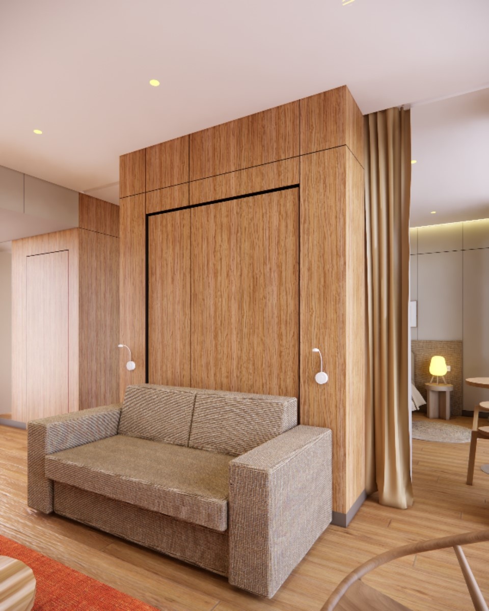 Визуализация проекта для модульного отеля