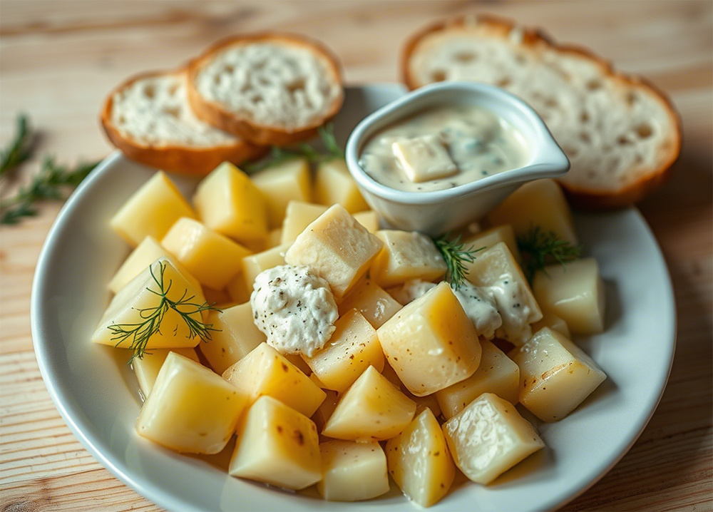 Соус с вареной картошкой