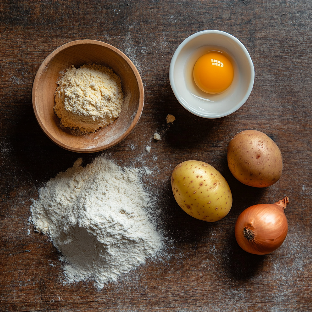 Продукты для драников. 