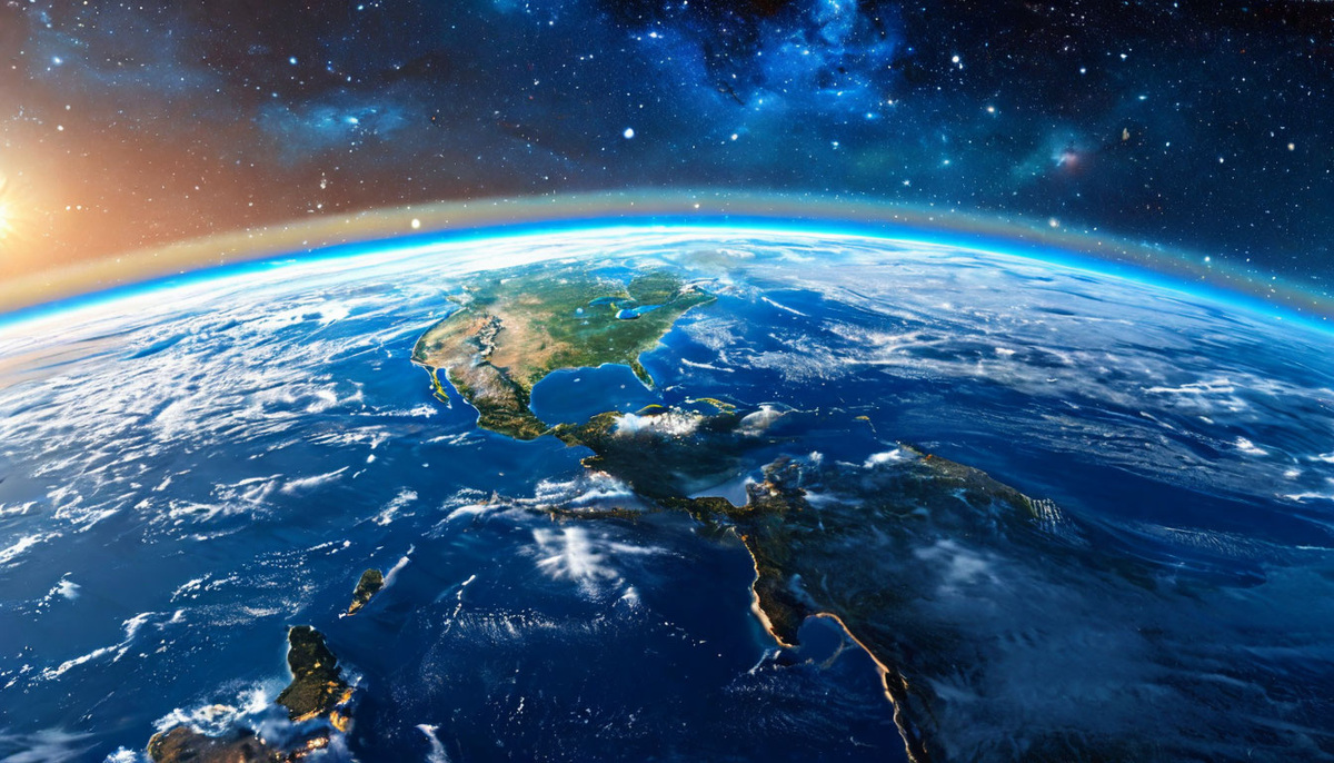 Уникальная атмосфера Земли. ИИ Шедеврум.