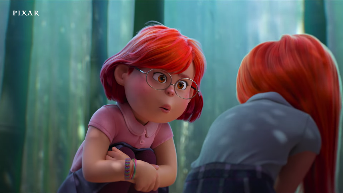 Кадр из мультфильма «Я краснею» (2022) принадлежит студии Pixar. Режиссёр — Доми Ши. Источник — YouTube.