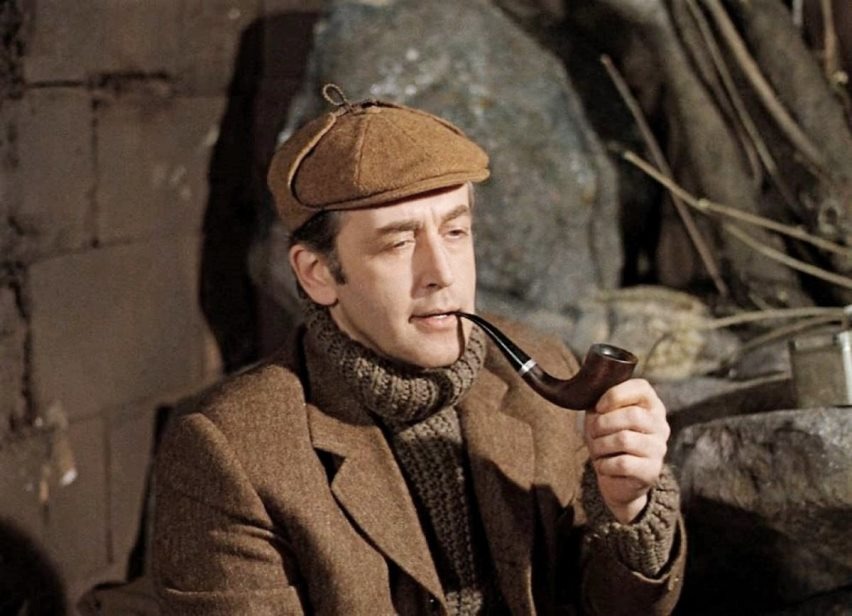 Василий Ливанов в роли Шерлока Холмса.