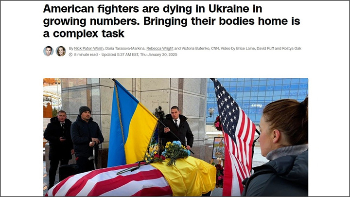    Американские гробы идут в США словно по конвейеру, пишет западная пресса//Скриншот страницы сайта CNN