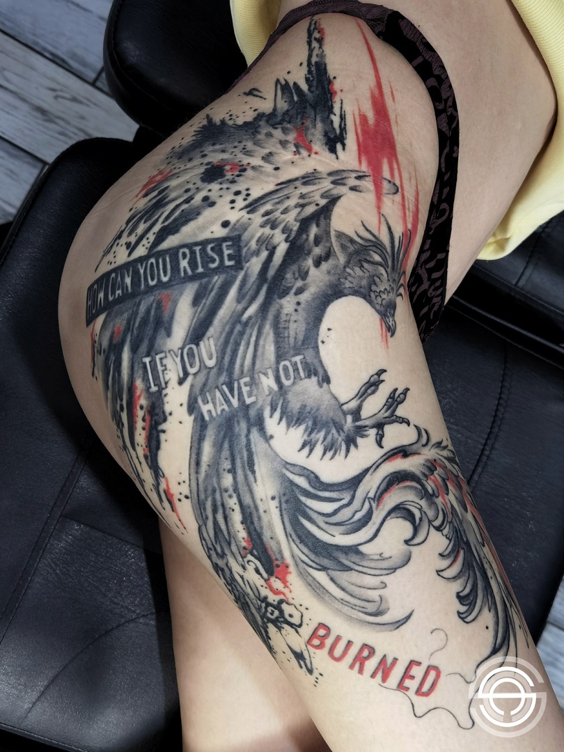 Клиентка была в восторге от татуировки