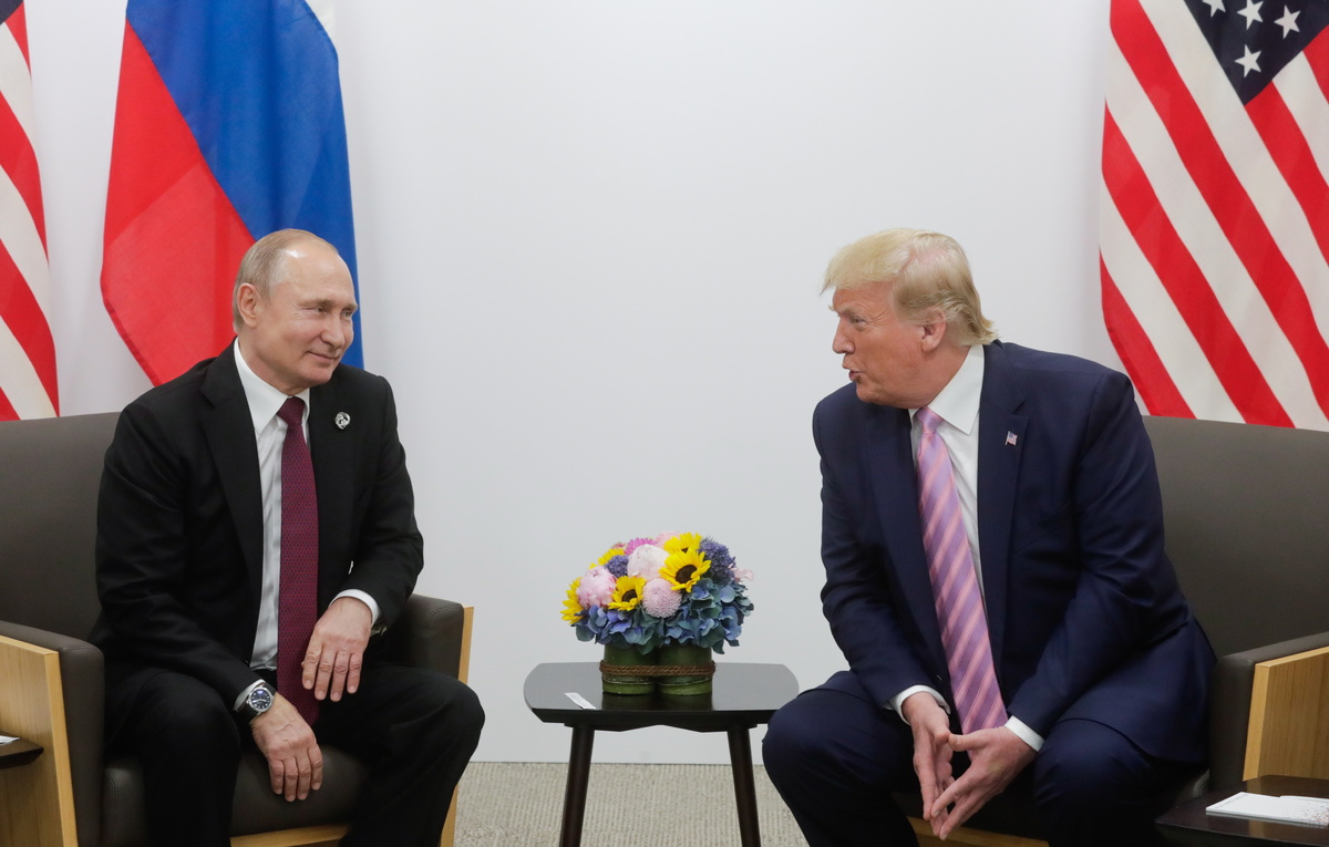    Президент России Владимир Путин и президент США Дональд Трамп   Михаил Метцель/ТАСС