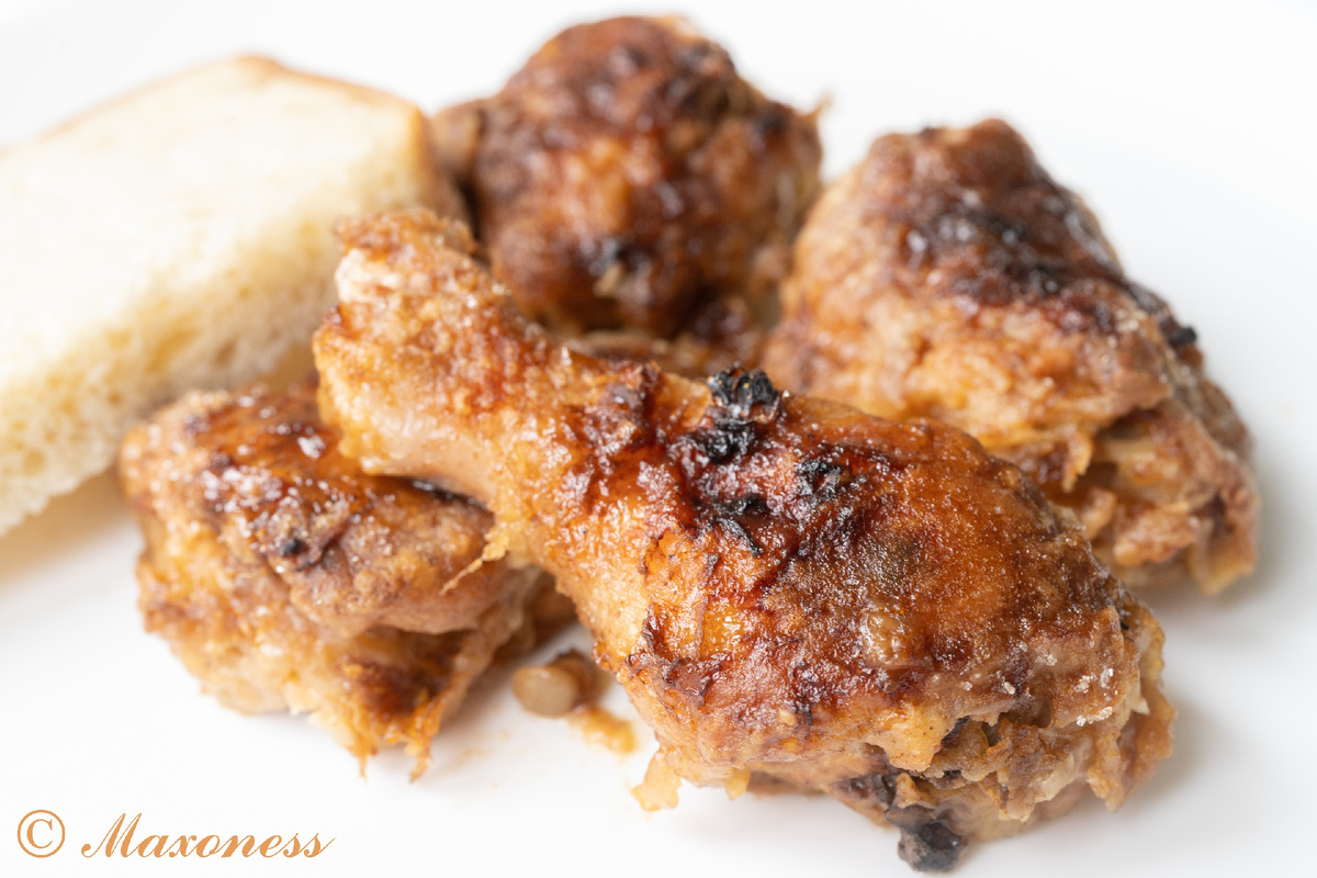 Цыпленок с лимонно-имбирной корочкой