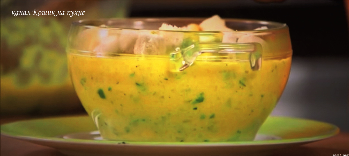 Постный суп-пюре из кабачков