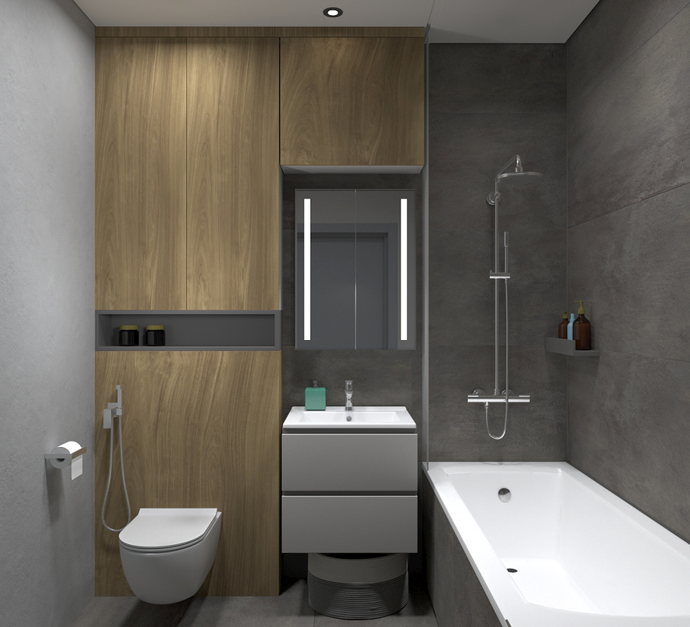 Верхнее функциональное освещение.