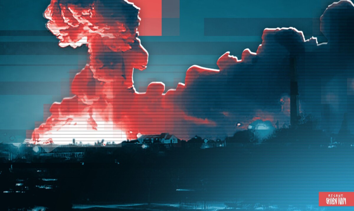    Взрыв от артиллерии / Источник: Иван Шилов (с) ИА REGNUM