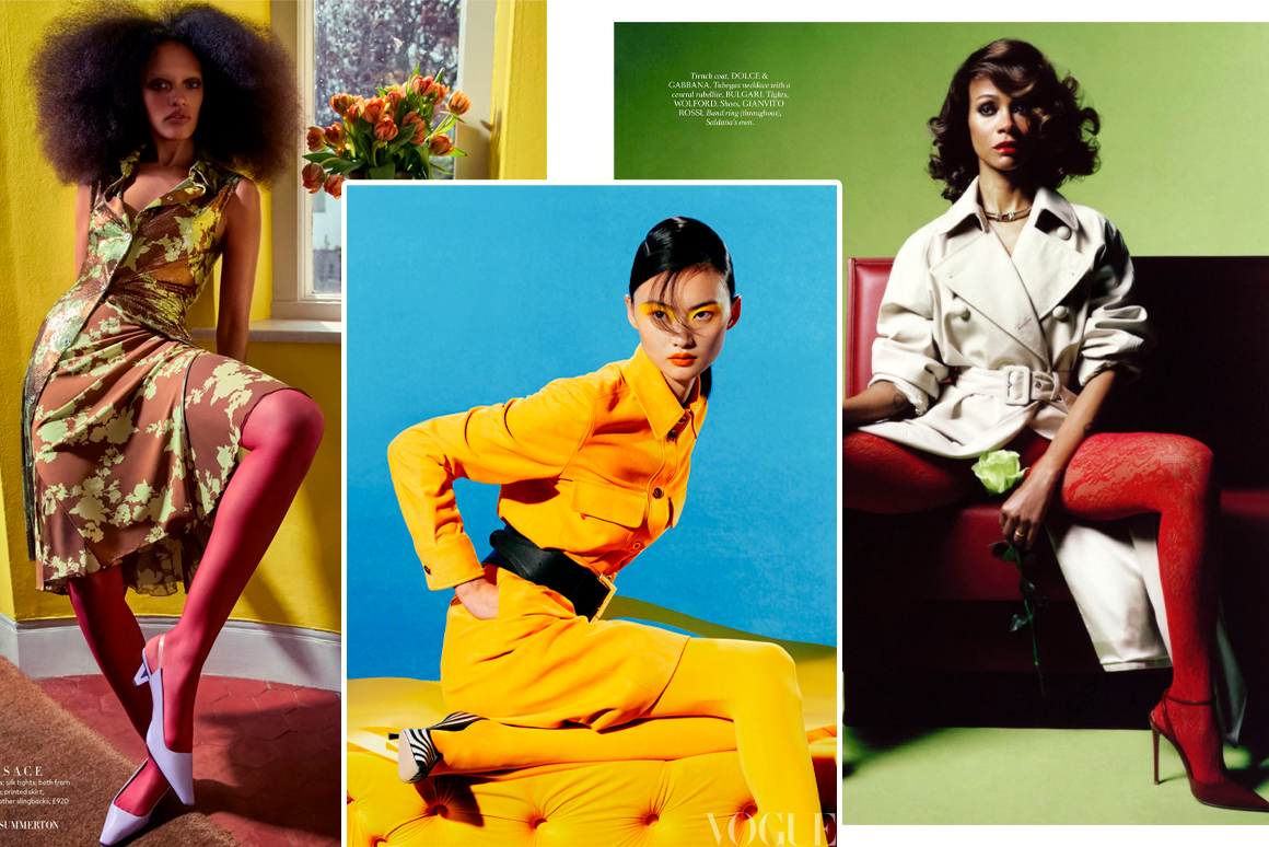 Фото: Harper's Bazaar Британия январь 2025; Vogue Китай февраль 2025; Зои Салдана в Harper's Bazaar US февраль 2025 