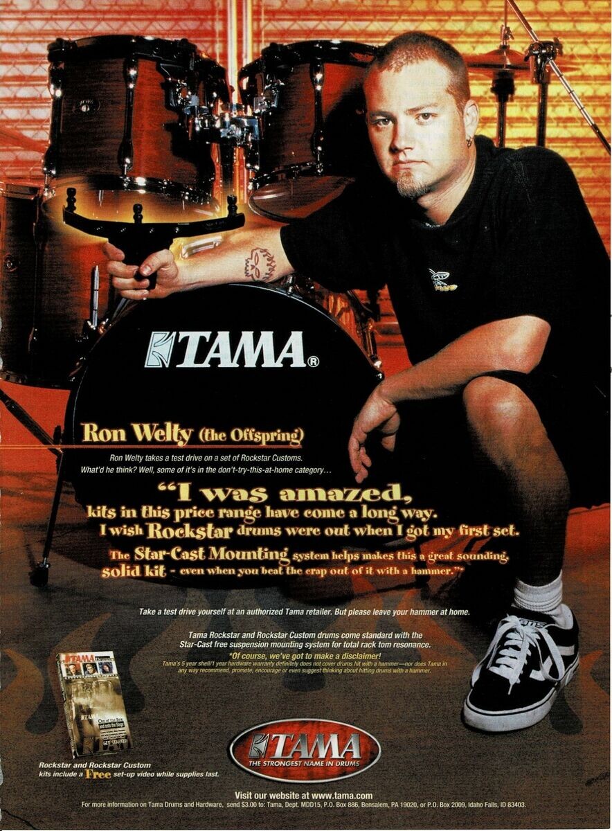 Рон Уилти (Ron Welty), барабанщик группы The Offspring.