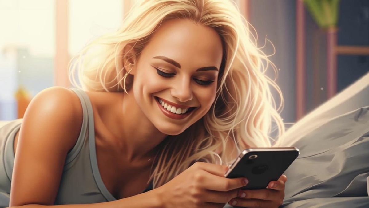 Примерно так же радостно я смотрела в телефон. Иллюстрация сгенерирована нейросетью Кандинский 3.1