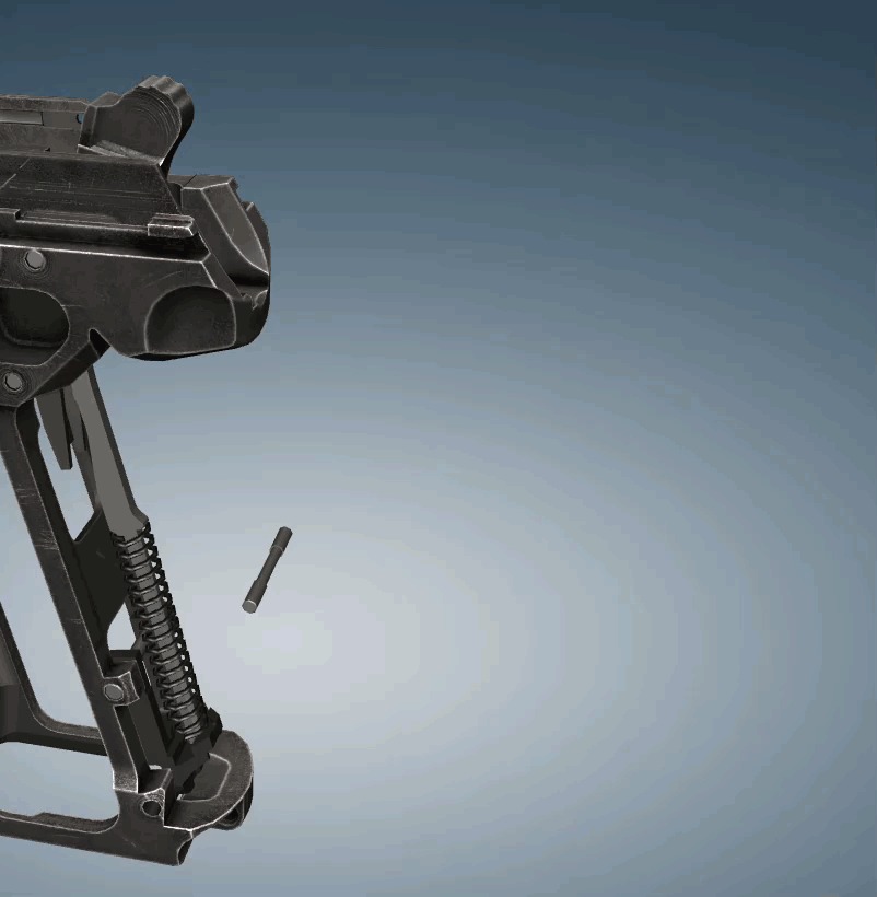 Отделение толкателя с боевой пружиной (World of Guns Gun Disassembly)