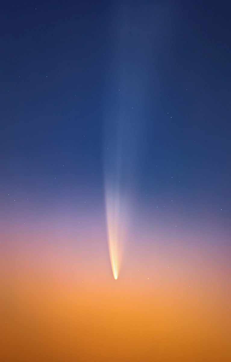 Комета C/2024 G3 (ATLAS) 18 января 2025 года в Колумбии, фото Андерса Молины
