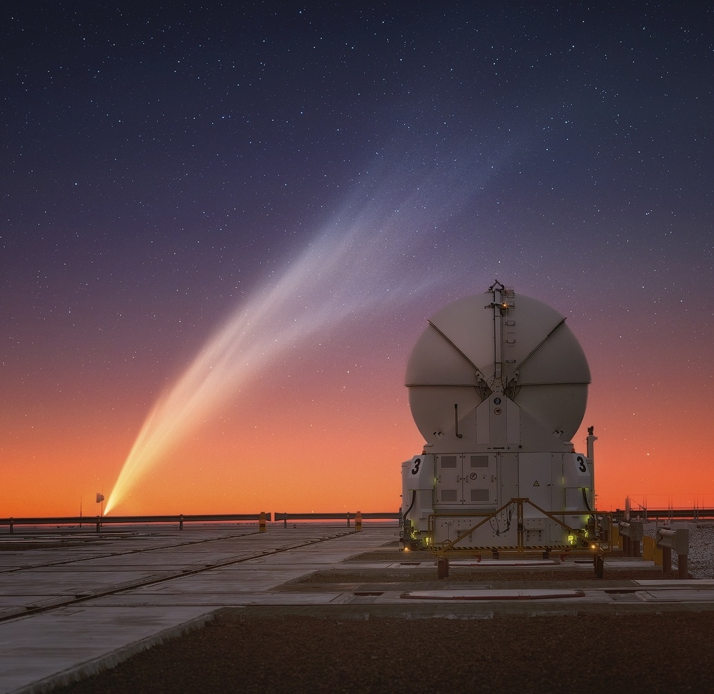 Комета C/2024 G3 (ATLAS) 19 января 2025 года в Чили, фото Юрия Белецкого
