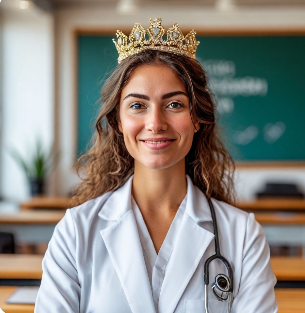 Вот такой. С фонендоскопом почему-то