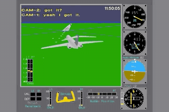 Анимация NTSB, показывающая последовательность посадки. Источник видео: NTSB
