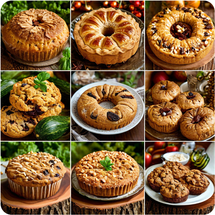 Сладкая выпечка из кабачков с низким содержанием углеводов и высоким белком