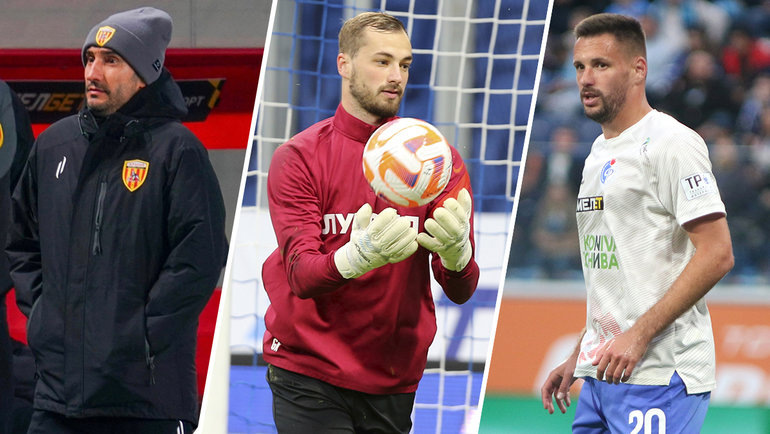    Спартак Гогниев, Илья Свинов и Евгений Марков.ФК «Алания» Global Look Press