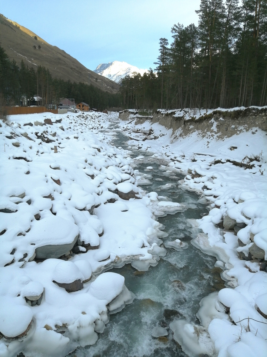 река Баксан в Приэльбрусье 
