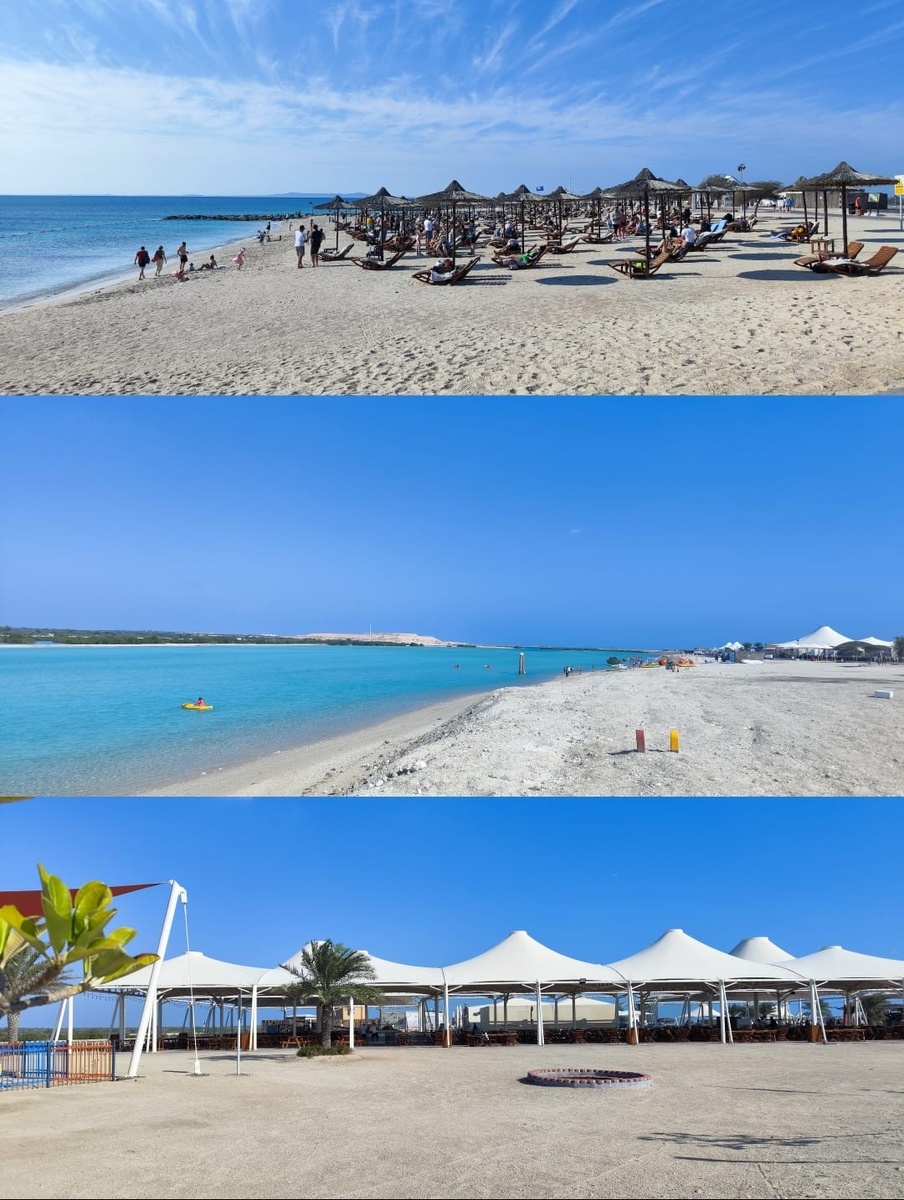 Выглядит вот так) есть  зона для еды (под белыми тентами), спорт и разве активности, детская площадка и большой рынок магазин