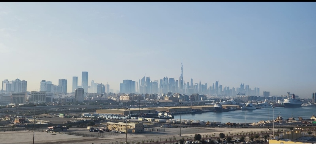 Вид на Дубай с лайнера