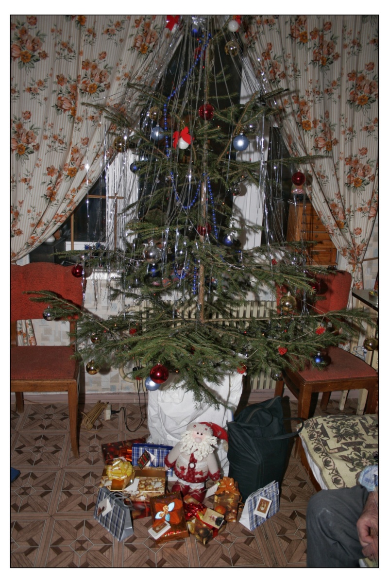 Наша первая самостоятельная новогодняя ёлка! Встречаем 2006 год!