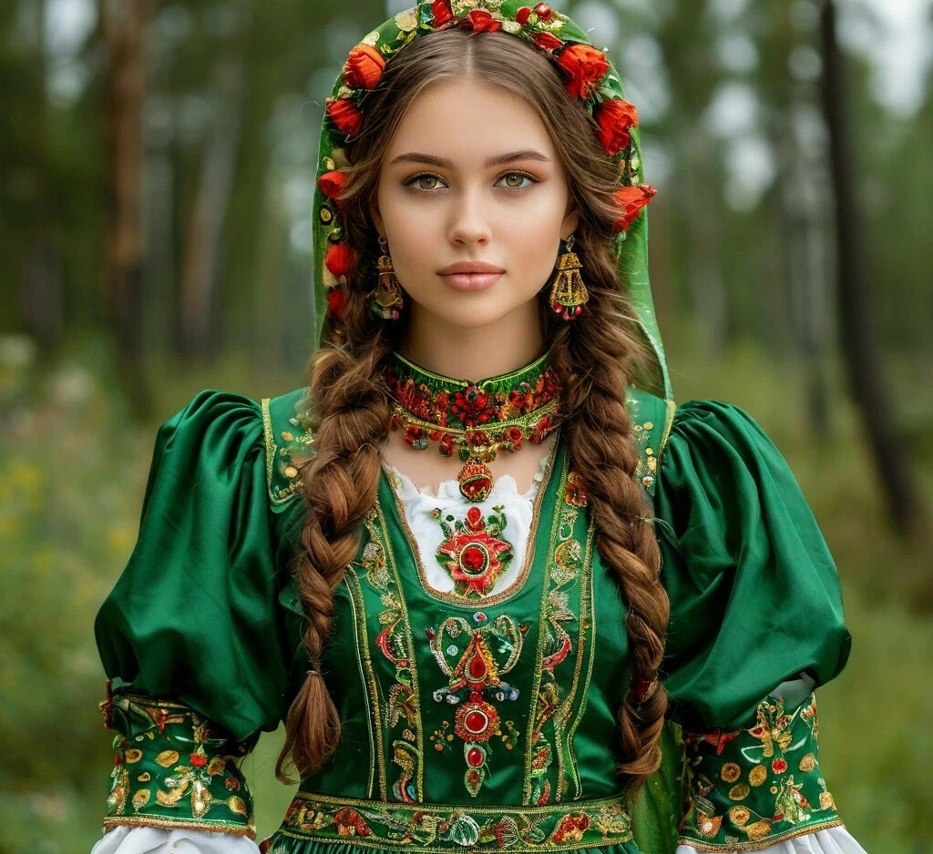 Русская девушка.