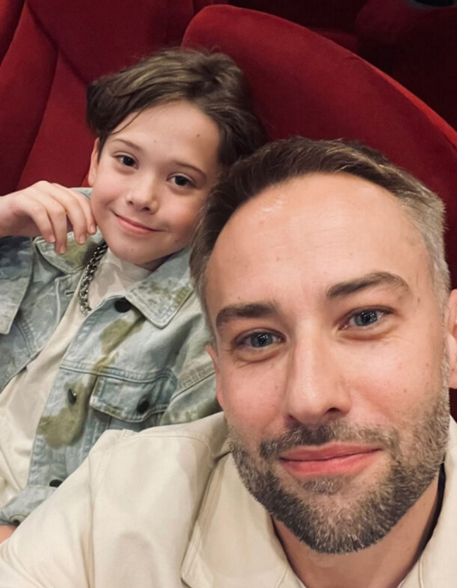 Дмитрий Шепелев с сыном Платоном. Фото: соцсети