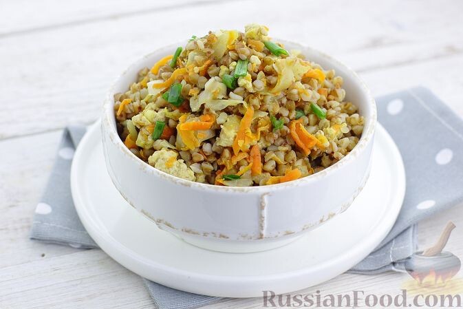 фарш мясной, крупа гречневая, лук репчатый, морковь, соль, перец чёрный молотый, масло растительное, масло сливочное