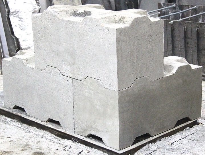 Пазогребневые пенобетонные блоки 500*250*250 мм