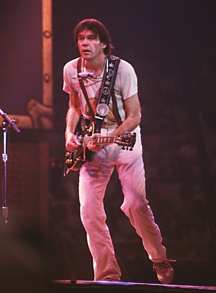 Нил Янг во время Rust Never Sleep Tour 1978