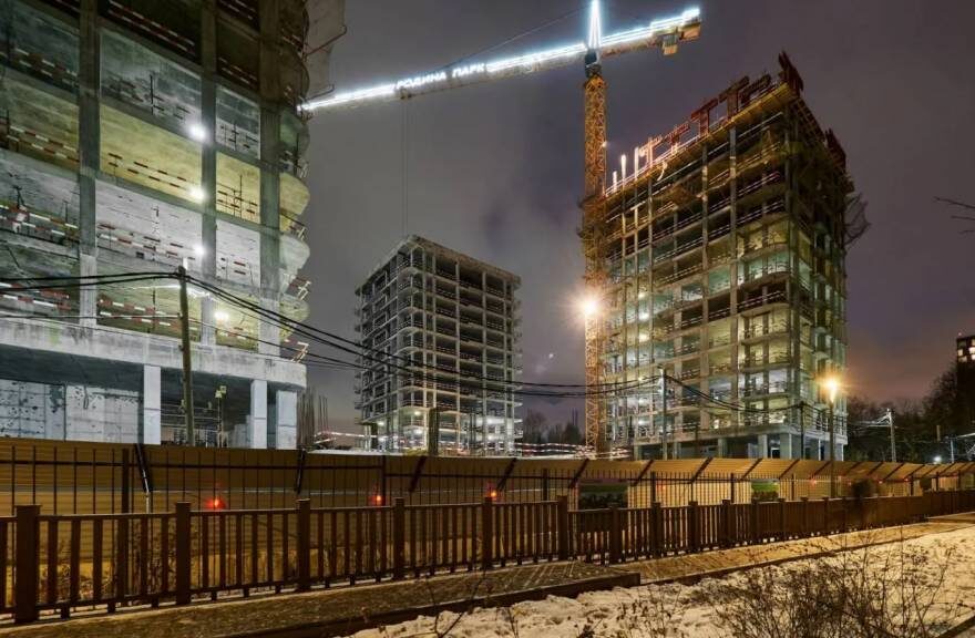     На фото ход строительства ЖК «Родина Парк» от холдинга «Группа Родина»