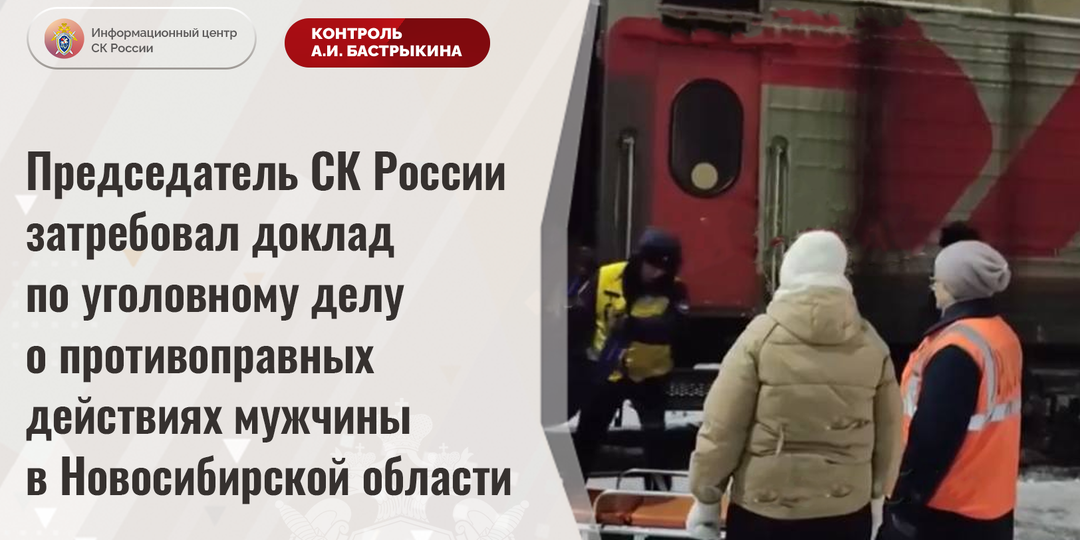 Председатель СК России затребовал доклад по уголовному делу о противоправных действиях мужчины в Новосибирской области