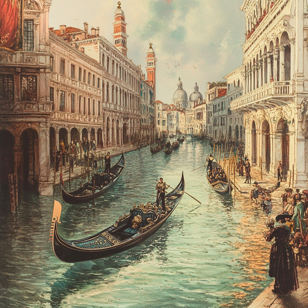 Открытка из Венеции. XIX в.