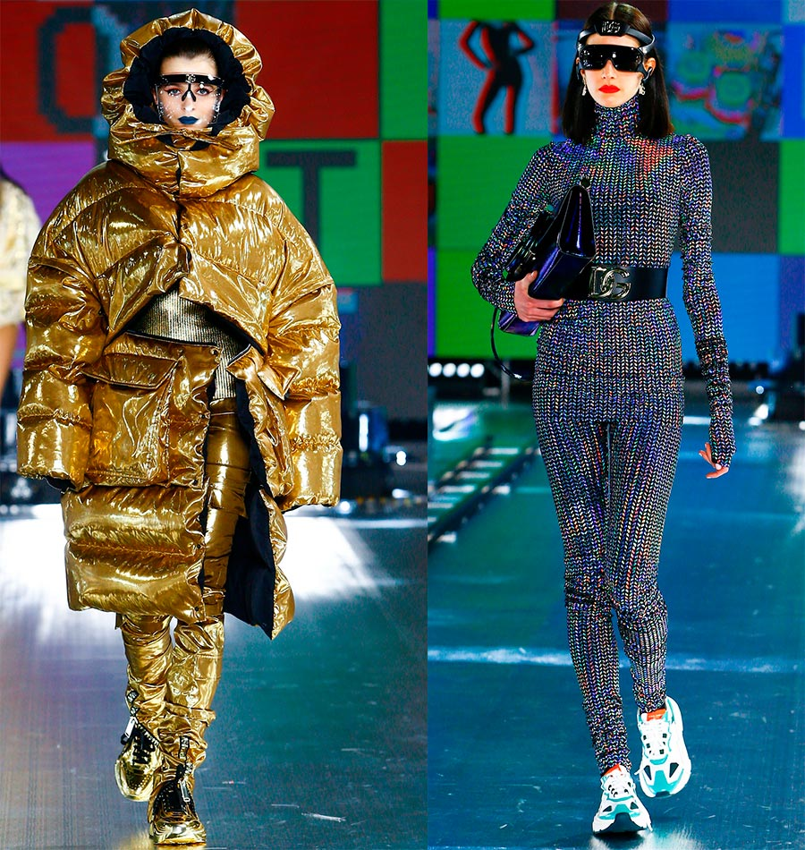 фото с показа мода, выглядит экстравогантно...