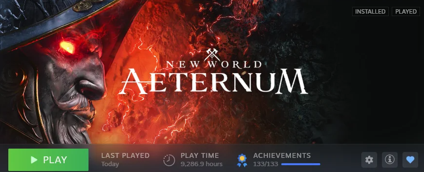    Игрок в New World первым в мире получил все достижения. На это ушло 9 000 часов