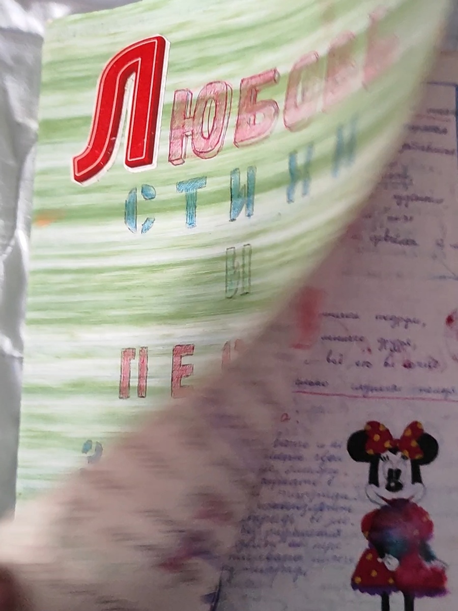 Обычная толстая тетрадь а4