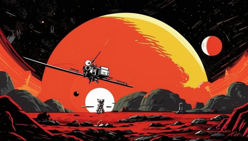 Космические успехи и провалы-2024 по версии Ru-DALLE.