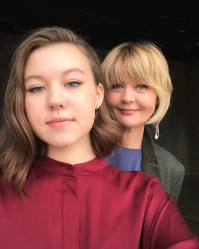 Юлия Меньшова с дочерью Таисией