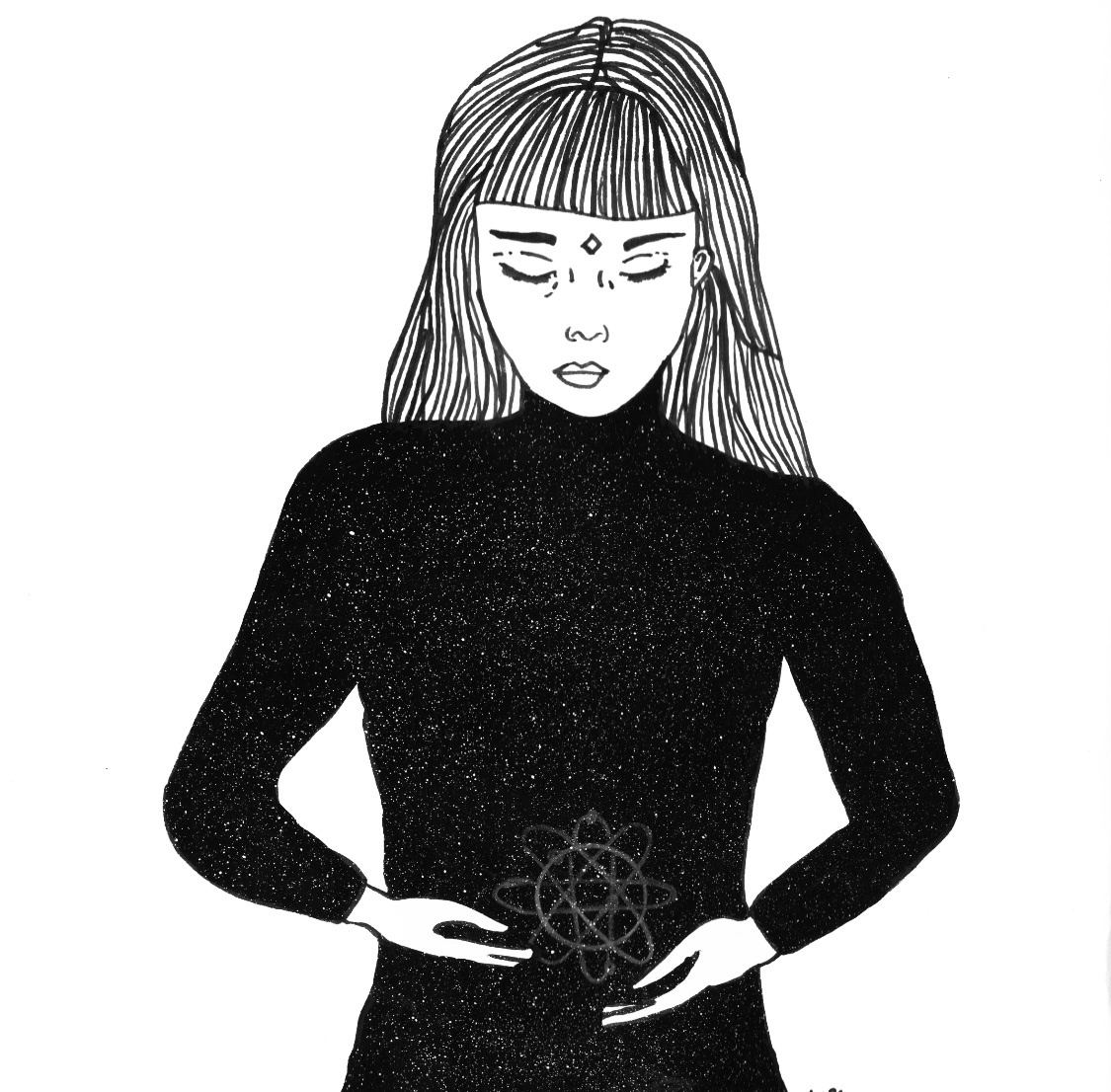 Работа из скетчбука Spring song — март — май 2019