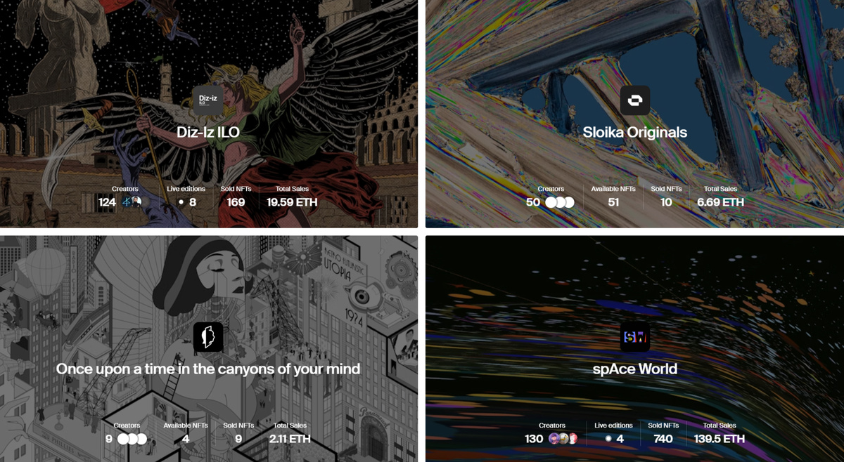 Скриншот с главной страницы площадки Foundation