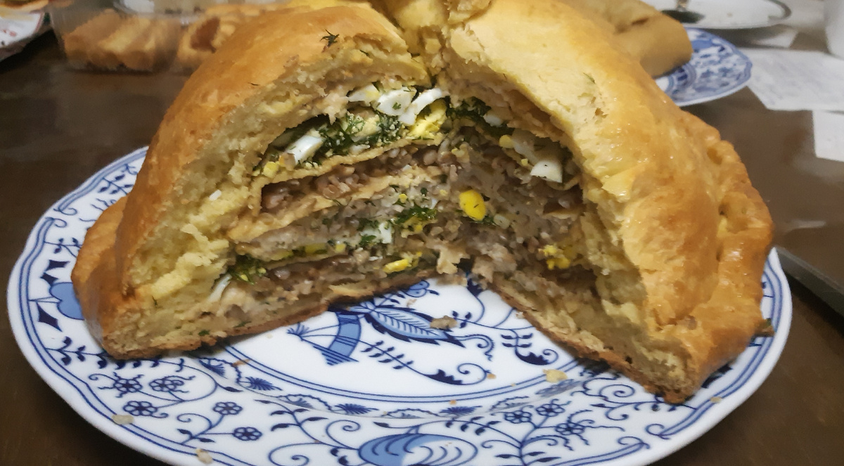 Разрезанный не классический курник