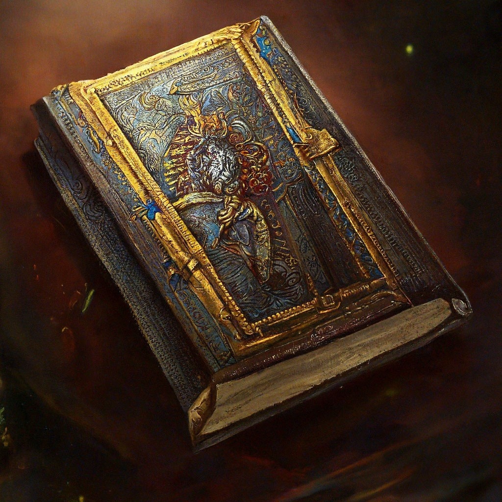 Гримуар. Иллюстрация сгенерирована нейросетью