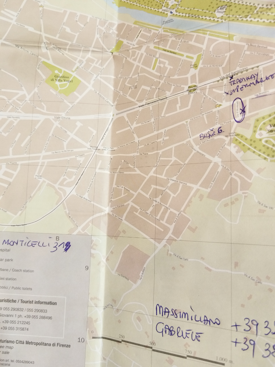 Отметки на карте от Массимилиано