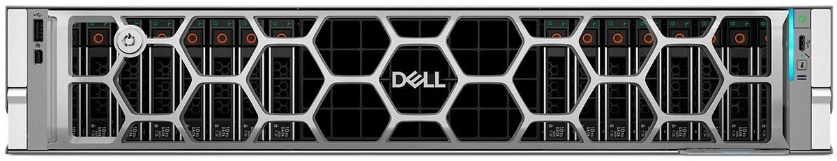 Сервер Dell PowerEdge R770 вид спереди с фальш-панелью