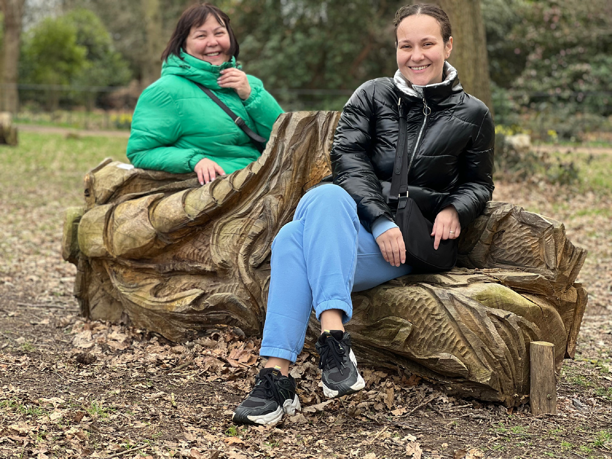 Это мы с дочкой в парке