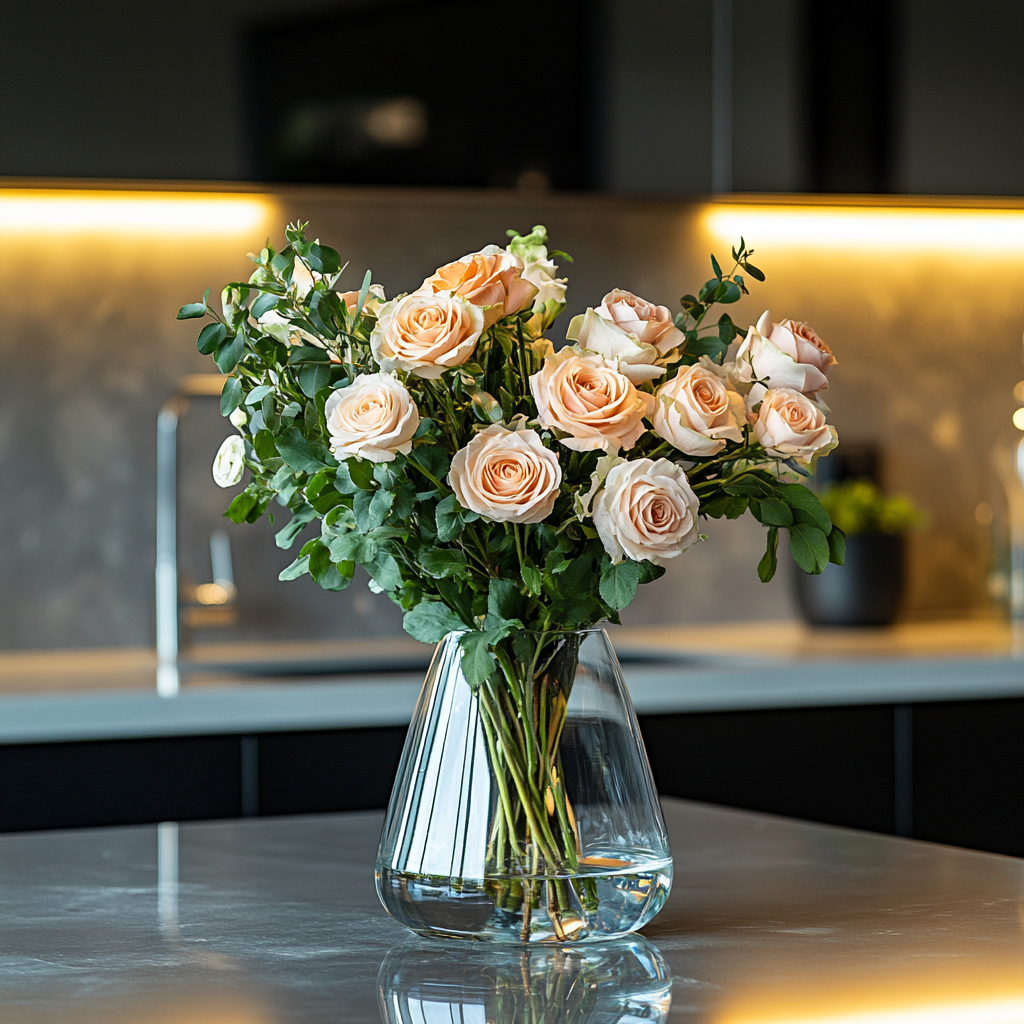 Букет цветов маме на 14 февраля LetLoveBloom Мск и Спб