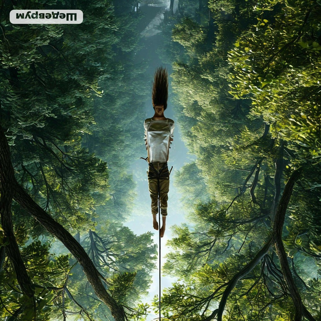 Мир глазами Повешенного. Я намеренно перевернула изображение, нарисованное нейросетью Яндекса. 