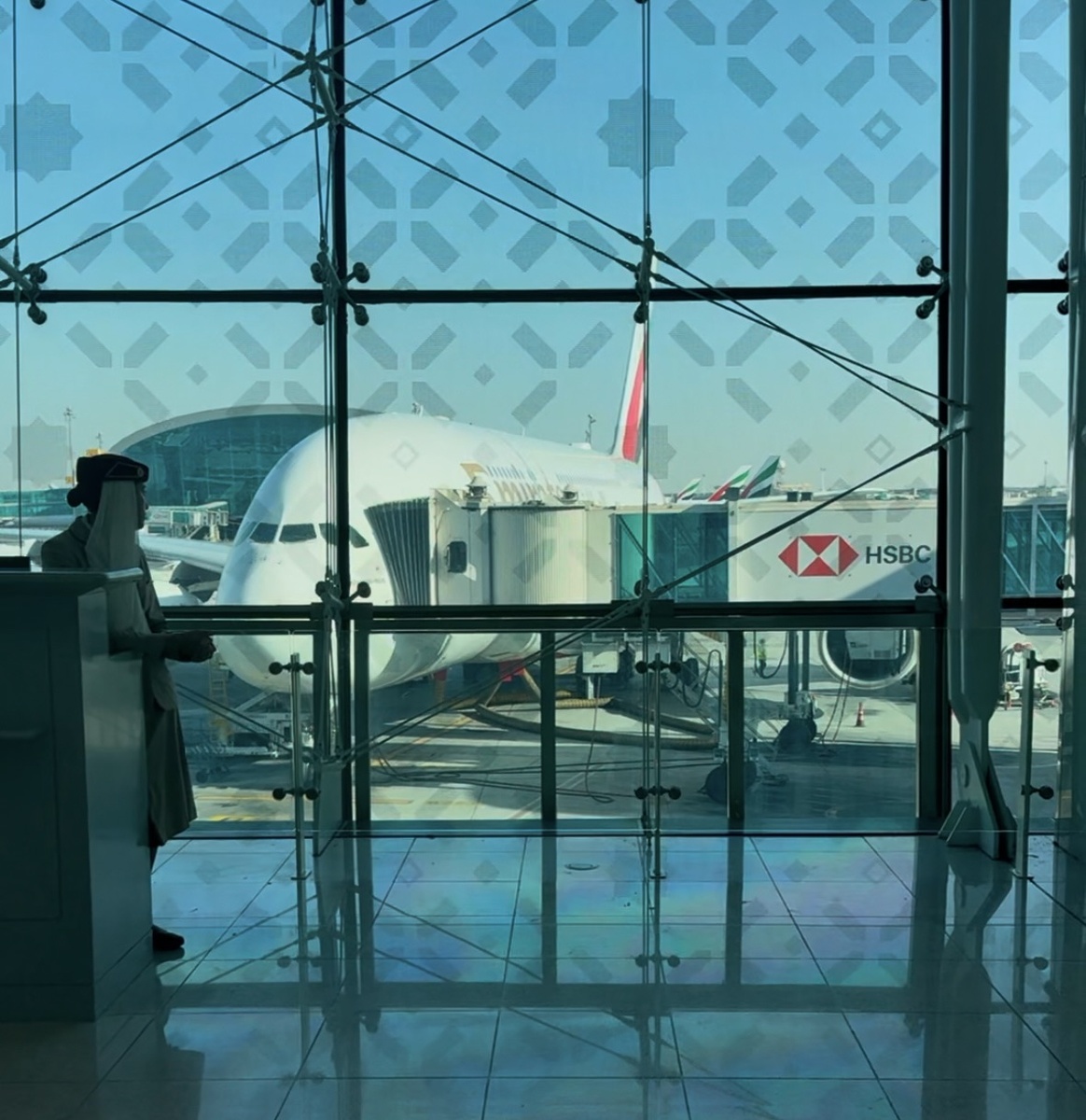 Самолет Emirates Airlines в аэропорту